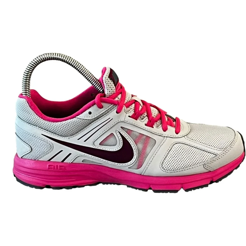 New Nike Air Relentless 3 Running Sneakers Womens 8 Gray Pink 616596-001‎